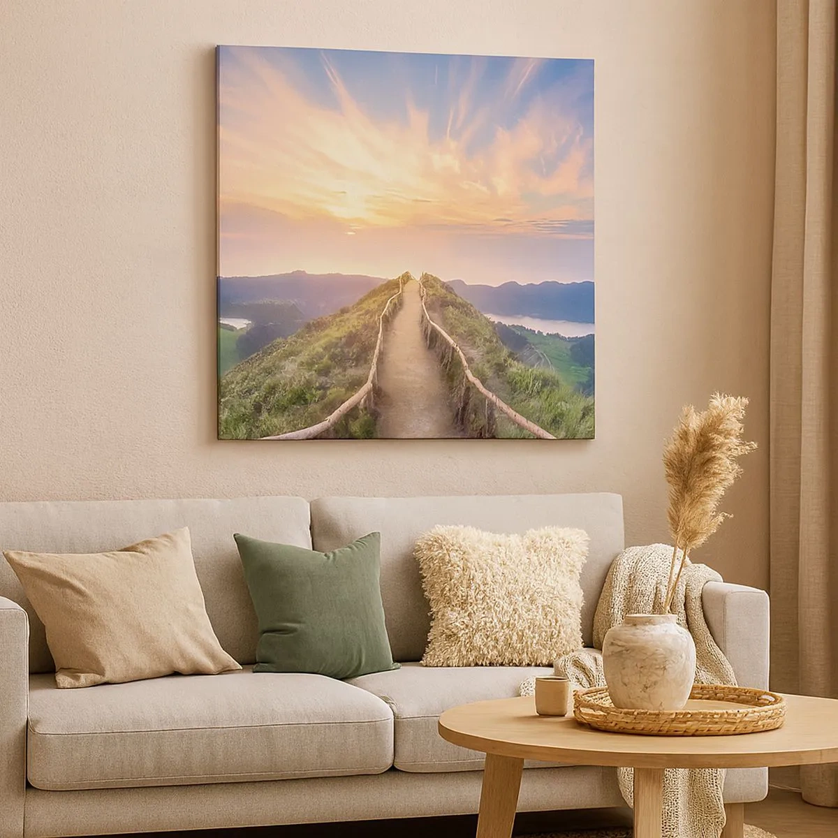 Lærredstryk - Billede på lærred - Tæt på himlen - 30x30 cm