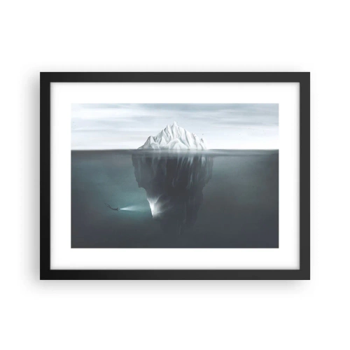 Plakat i sort ramme - Undervands-mysterium - 40x30 cm