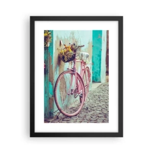 Plakat i sort ramme - Jeg vender tilbage om lidt - 30x40 cm