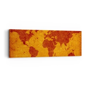 Lærredstryk - Billede på lærred - Invitation til en rejse - 90x30 cm