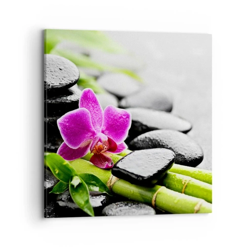 Lærredstryk - Billede på lærred - I en fredelig balance - 70x70 cm