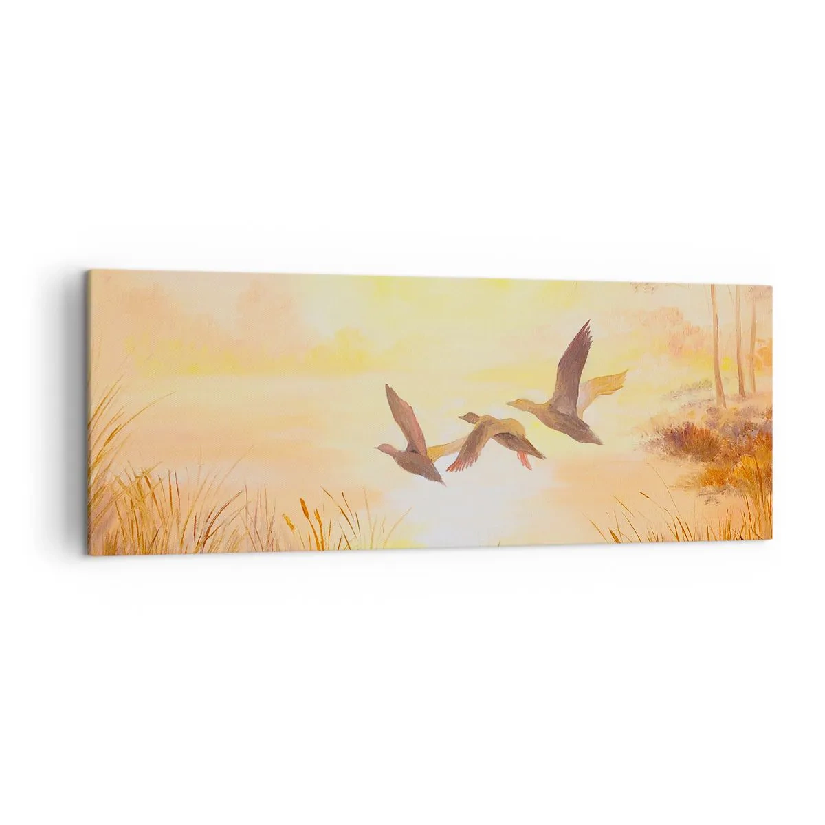 Lærredstryk - Billede på lærred - Starten på en lang rejse - 140x50 cm
