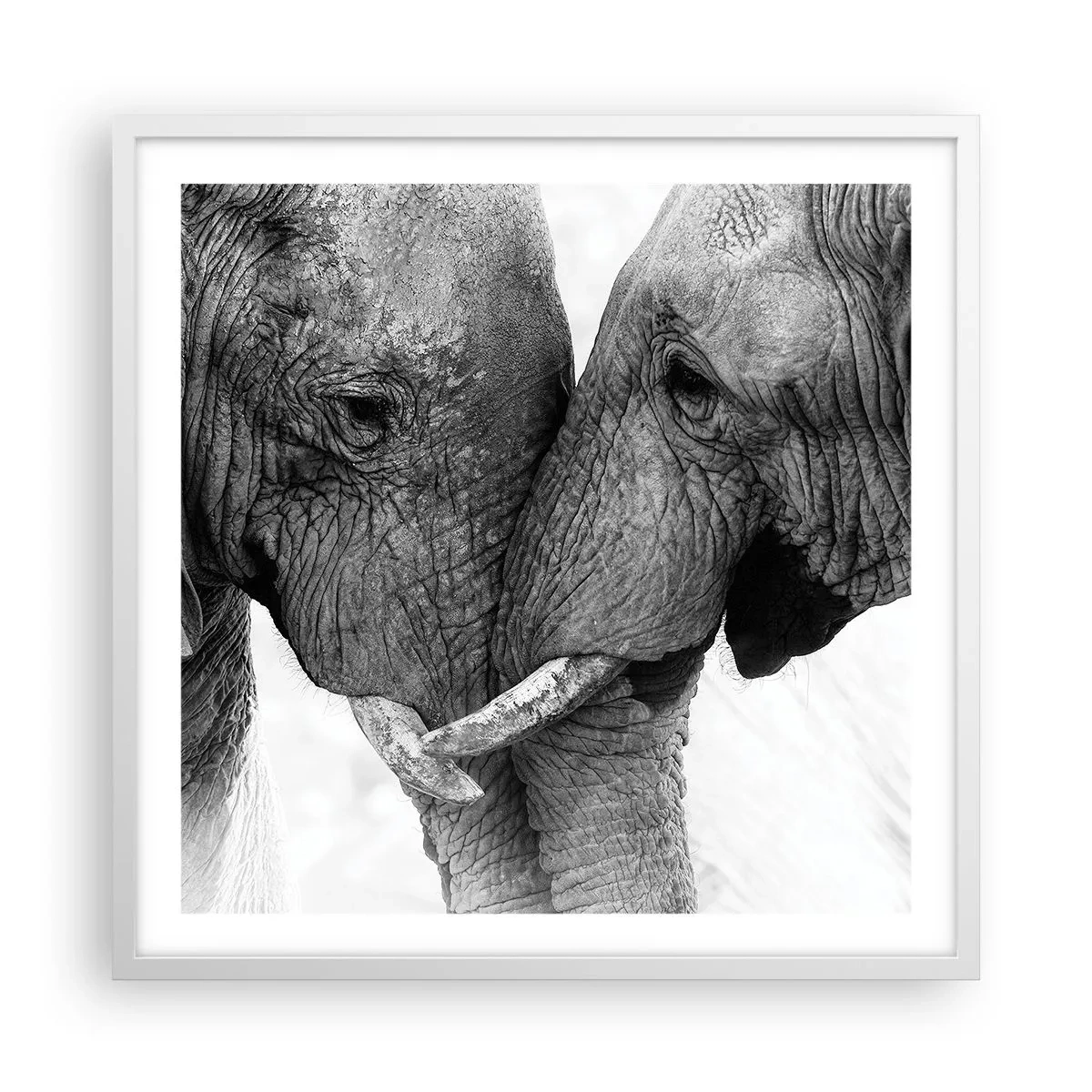 Plakat i hvid ramme - Hjertelig tilståelse - 60x60 cm