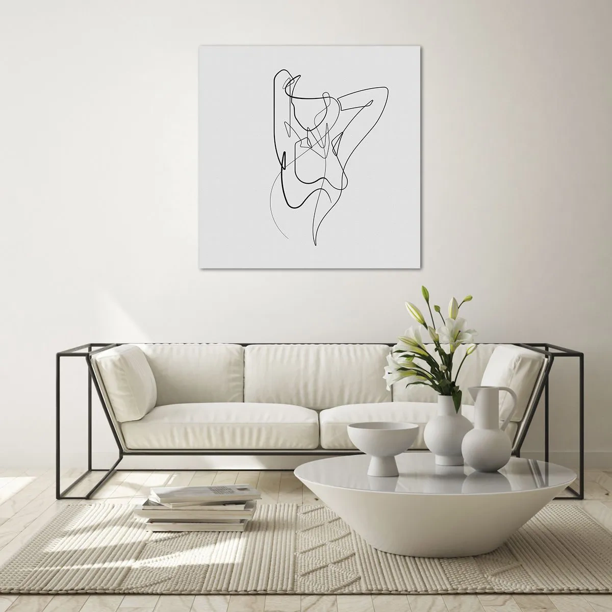 Billede på glas - Virkelig, hvad er du for en person... - 70x70 cm
