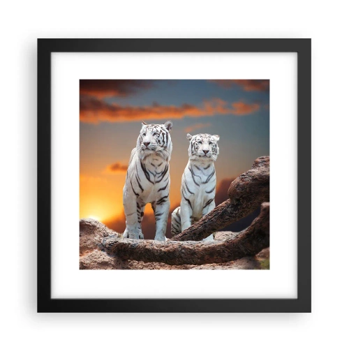 Plakat i sort ramme - Ligesom i Narnia - 30x30 cm