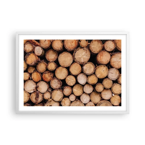 Plakat i hvid ramme - En ny begyndelse - 70x50 cm