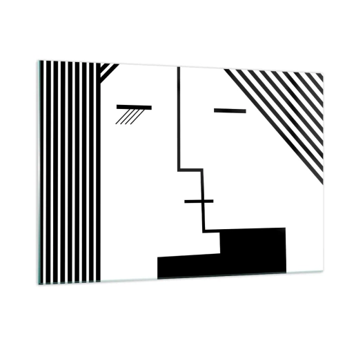 Billede på glas - Bare et kys - 120x80 cm