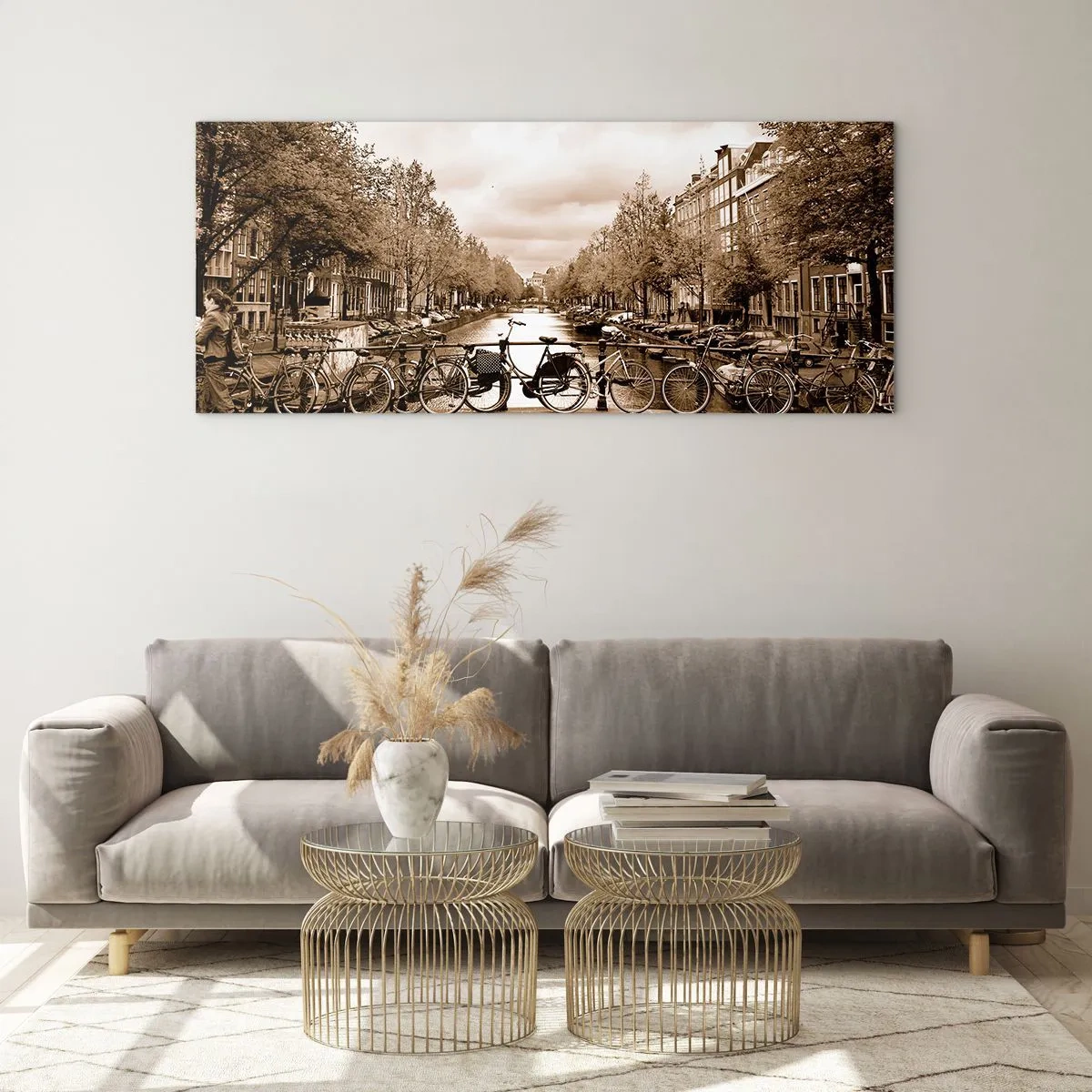 Billede på glas - Hollandsk atmosfære - 90x30 cm