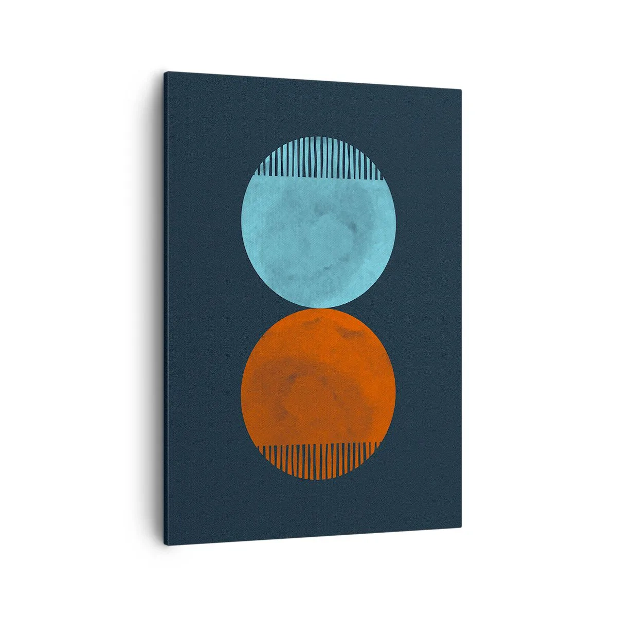 Lærredstryk - Billede på lærred - Kun geometri? - 50x70 cm