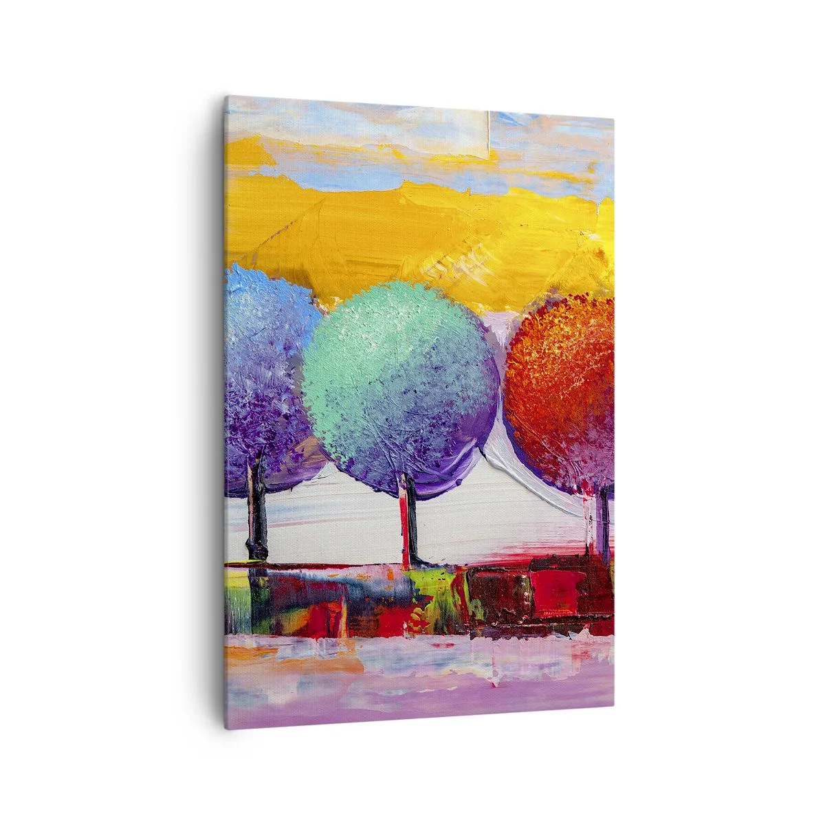 Lærredstryk - Billede på lærred - Tredje gang er lykkens gang - 70x100 cm