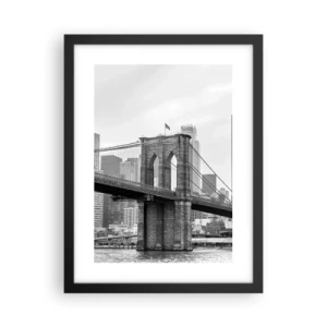 Plakat i sort ramme - New York stemning - 30x40 cm