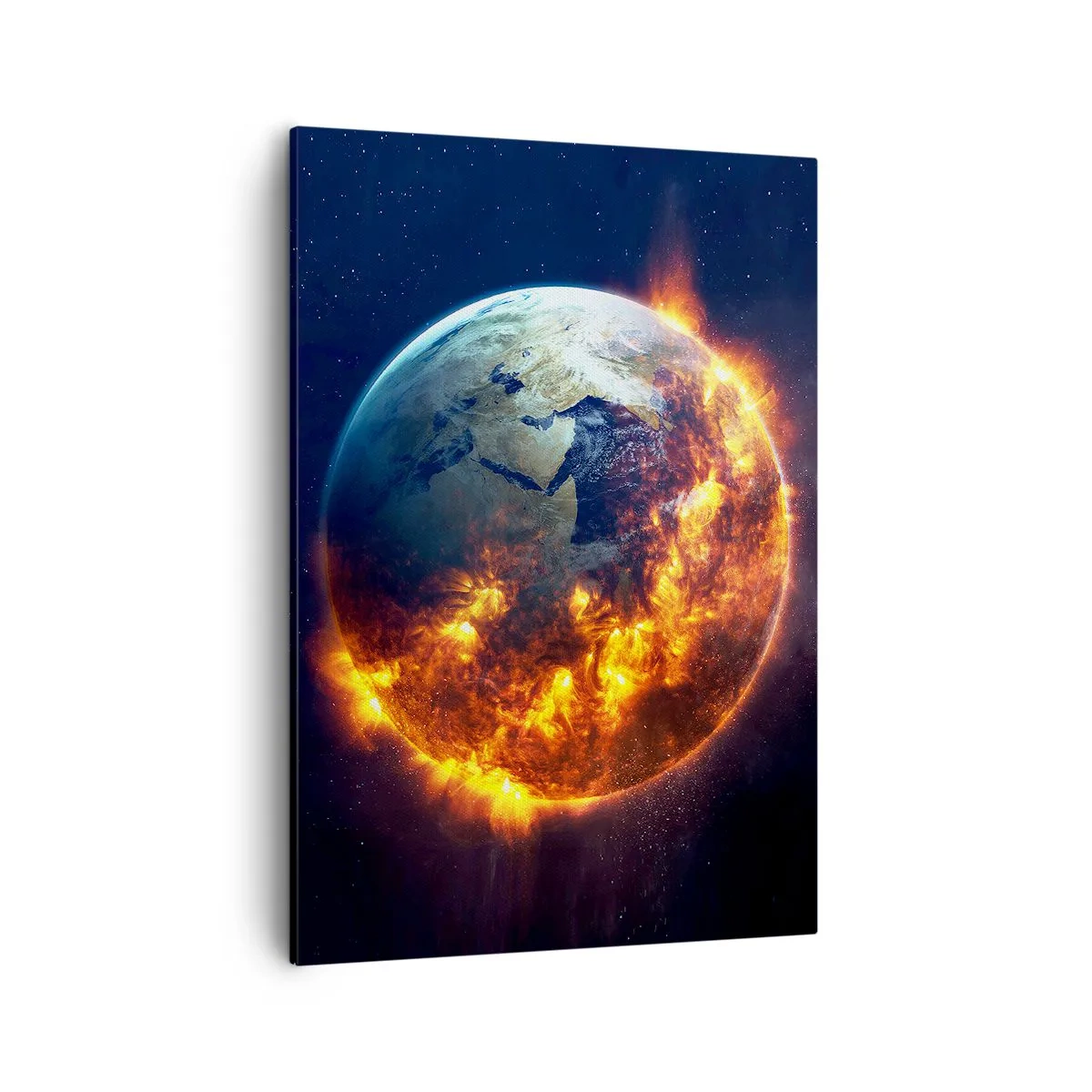 Lærredstryk - Billede på lærred - Apokalypsens flamme - 50x70 cm