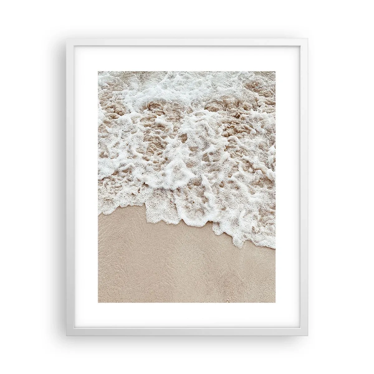 Plakat i hvid ramme - Jeg er straks tilbage - 40x50 cm