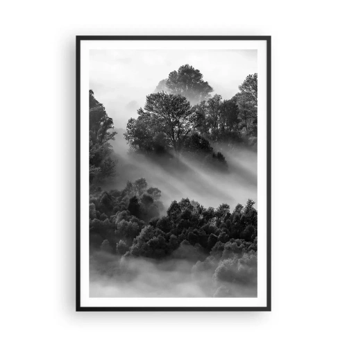 Plakat i sort ramme - At vågne fra søvnen - 70x100 cm