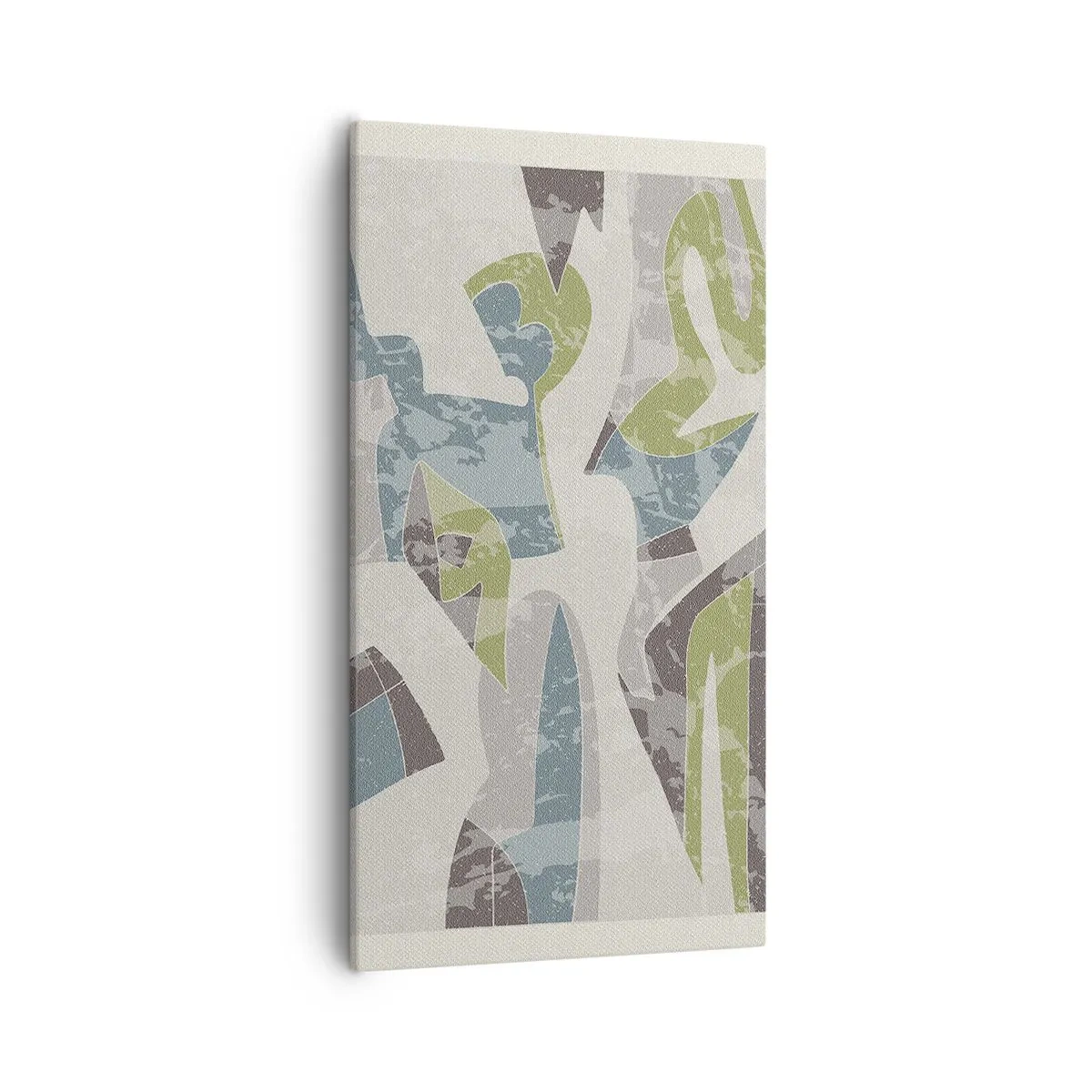 Lærredstryk - Billede på lærred - Komposition bag glas - 55x100 cm