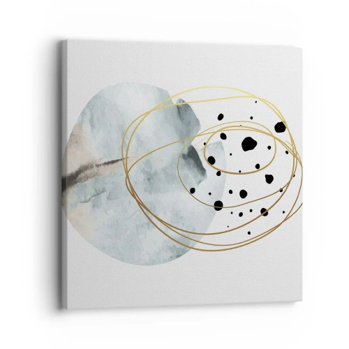 Lærredstryk - Billede på lærred - I rummets favntag - 30x30 cm