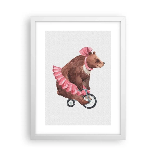 Plakat i hvid ramme - Sikke et cirkus! - 30x40 cm