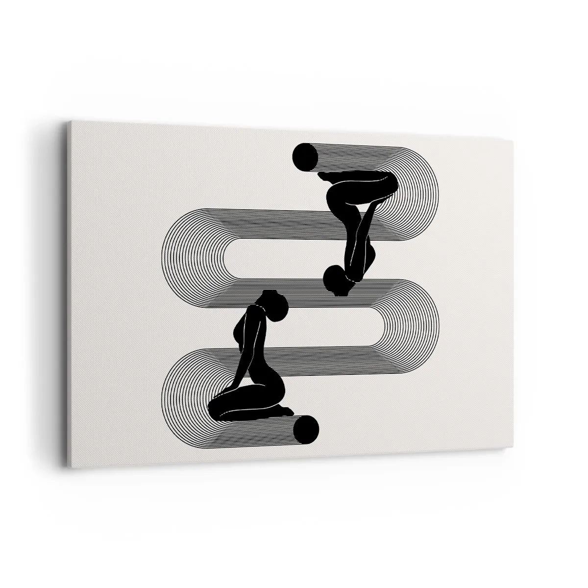 Lærredstryk - Billede på lærred - Sensuel symmetri - 120x80 cm