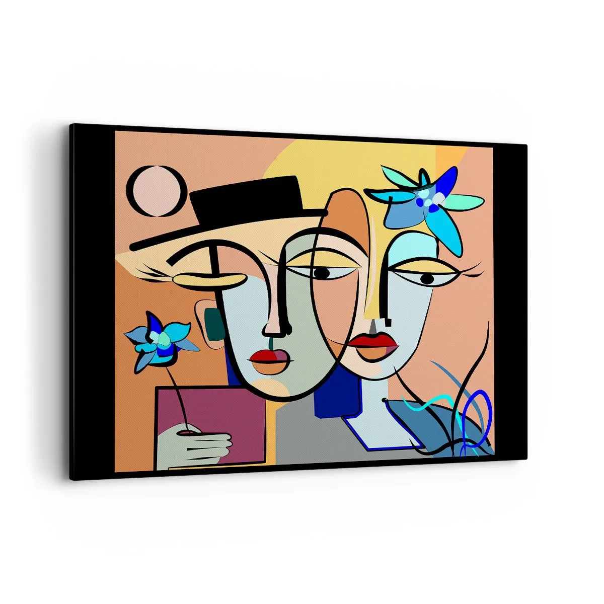 Lærredstryk - Billede på lærred - Picassos randez vous - 120x80 cm