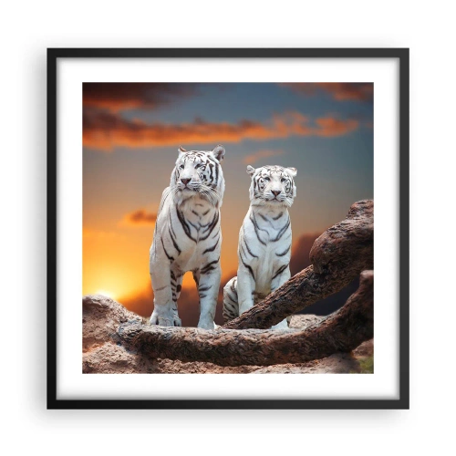 Plakat i sort ramme - Ligesom i Narnia - 50x50 cm