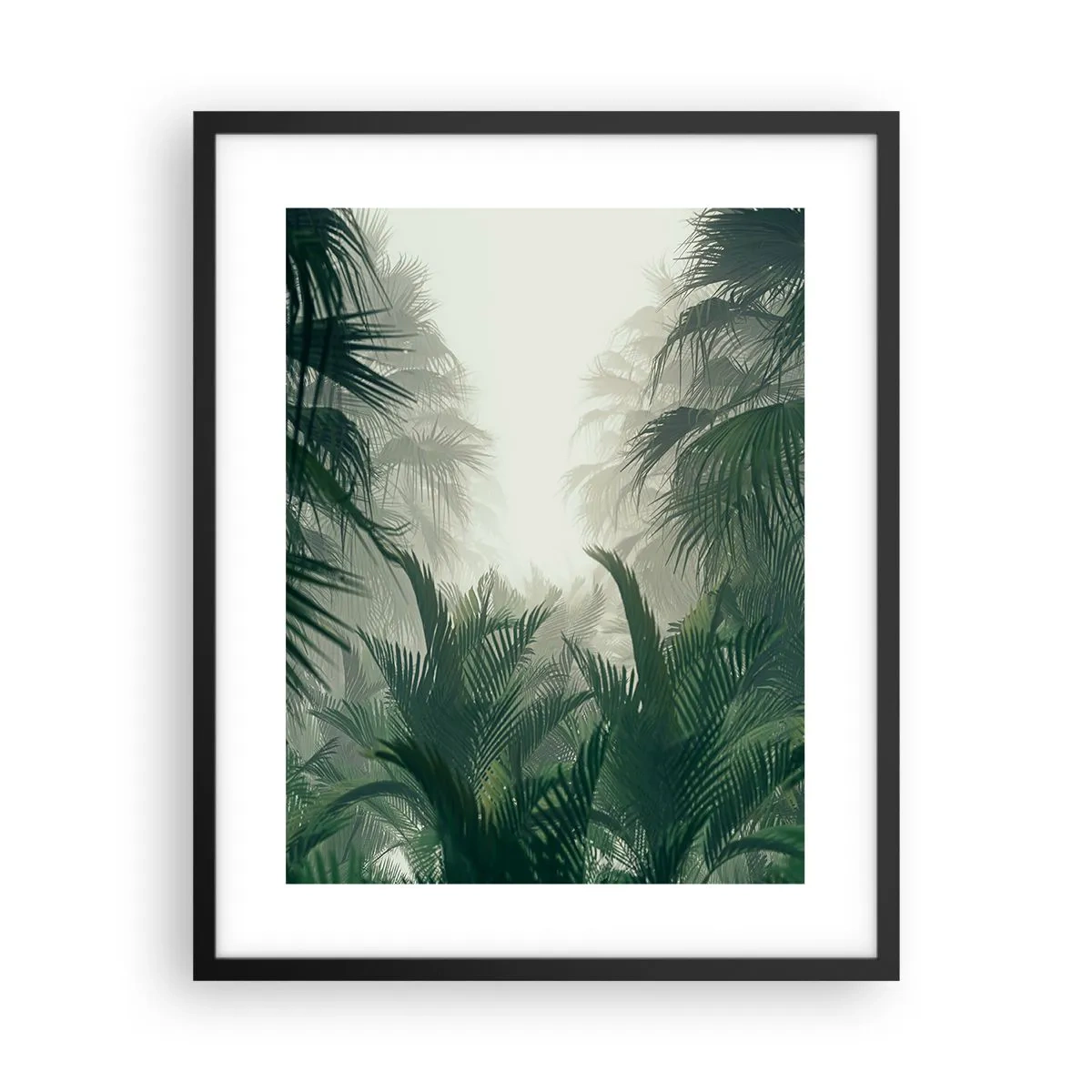 Plakat i sort ramme - Tropisk mysterium - 40x50 cm