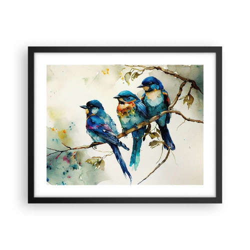 Plakat i sort ramme - Er han fornærmet? - 50x40 cm