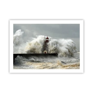Plakat - Havets vrede - 70x50 cm