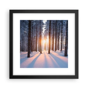 Plakat i sort ramme - Klart i sort og hvidt - 30x30 cm