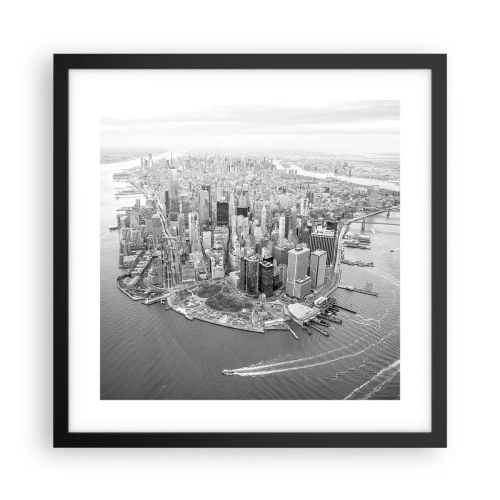 Plakat i sort ramme - Hvordan kan man ikke elske? - 40x40 cm