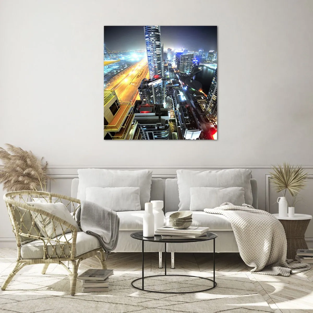 Billede på glas - Et mirakel i ørkenen - 70x70 cm