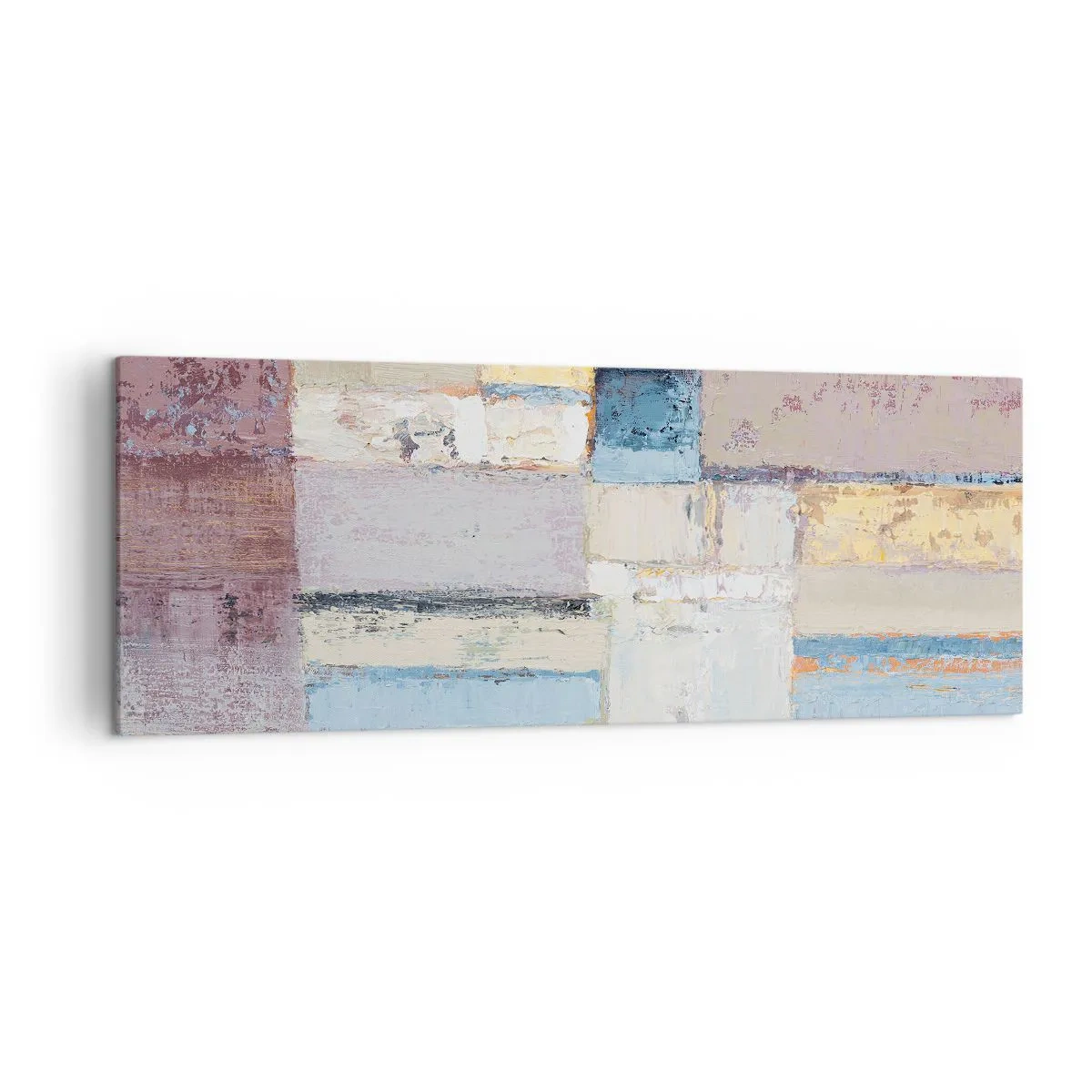 Lærredstryk - Billede på lærred - Geometriens ro - 140x50 cm