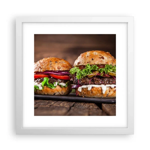 Plakat i hvid ramme - American dream - 30x30 cm