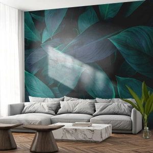 Fototapet Selvklæbende Deluxe Sticker - Grønt i sig selv - Blade, Natur, Botanik - 100x70 cm