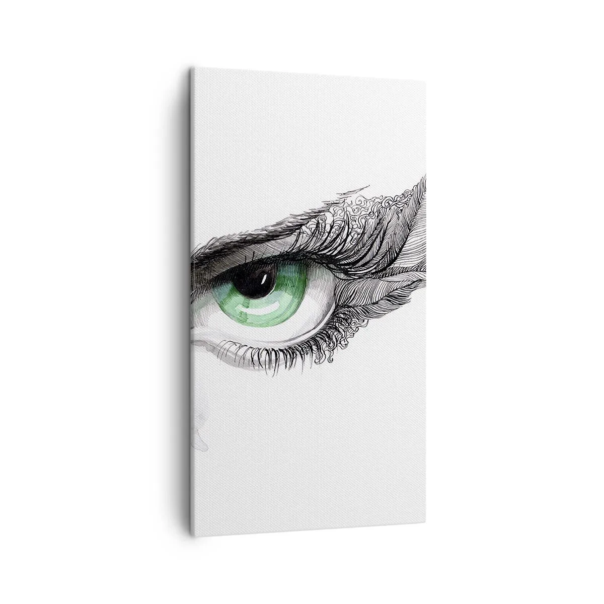 Lærredstryk - Billede på lærred - Smuk og klar til at angribe - 45x80 cm