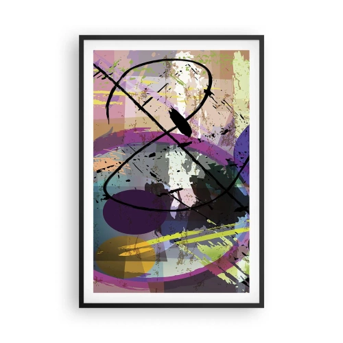 Plakat i sort ramme - Kan være lige eller rundt - 61x91 cm