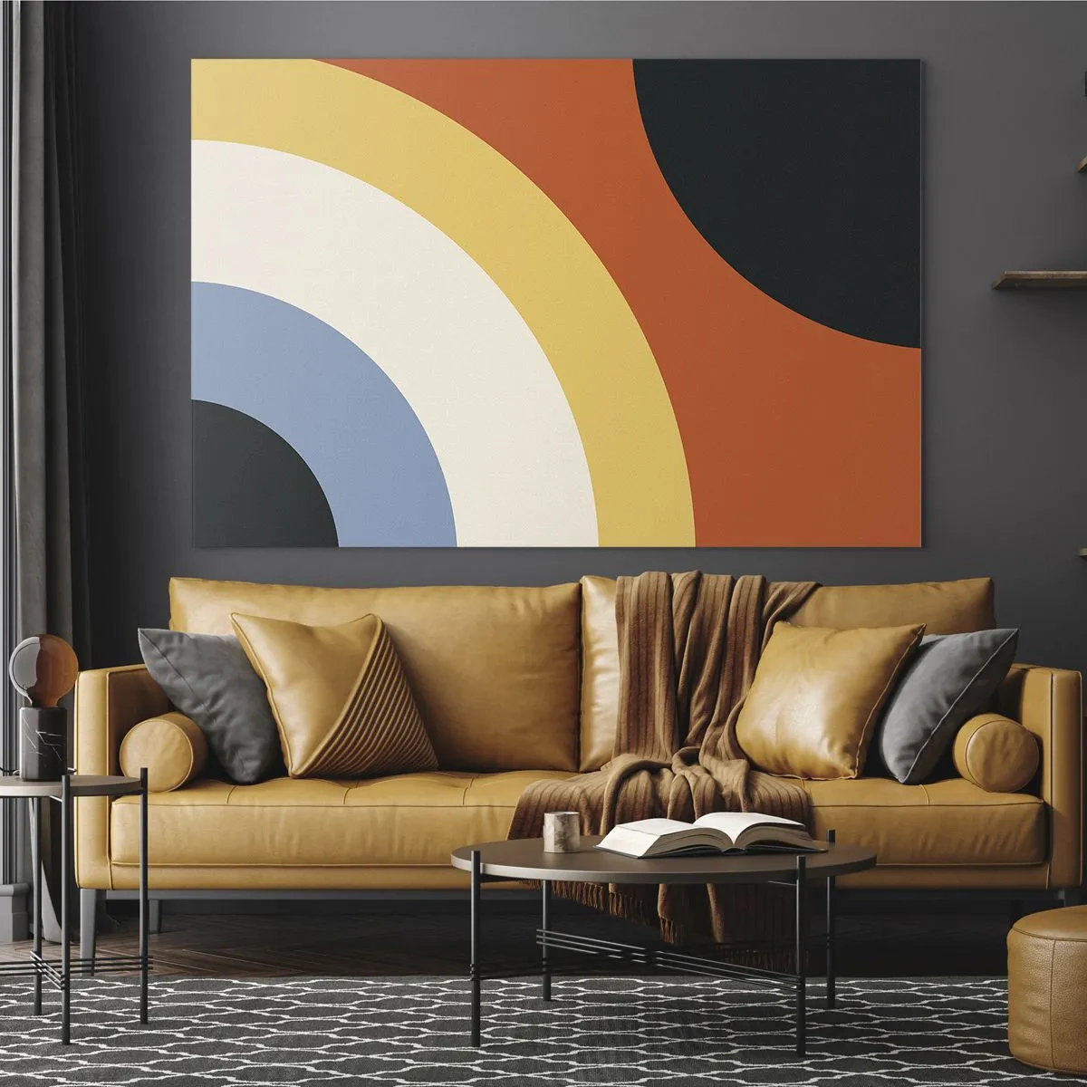 Billede på glas - Over for hinanden - 120x80 cm