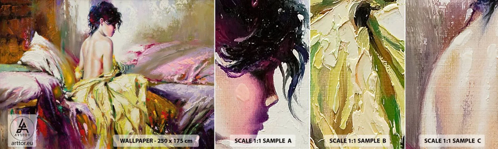 Fototapet Prøve Standard Eco - Mellem munden og kanten af