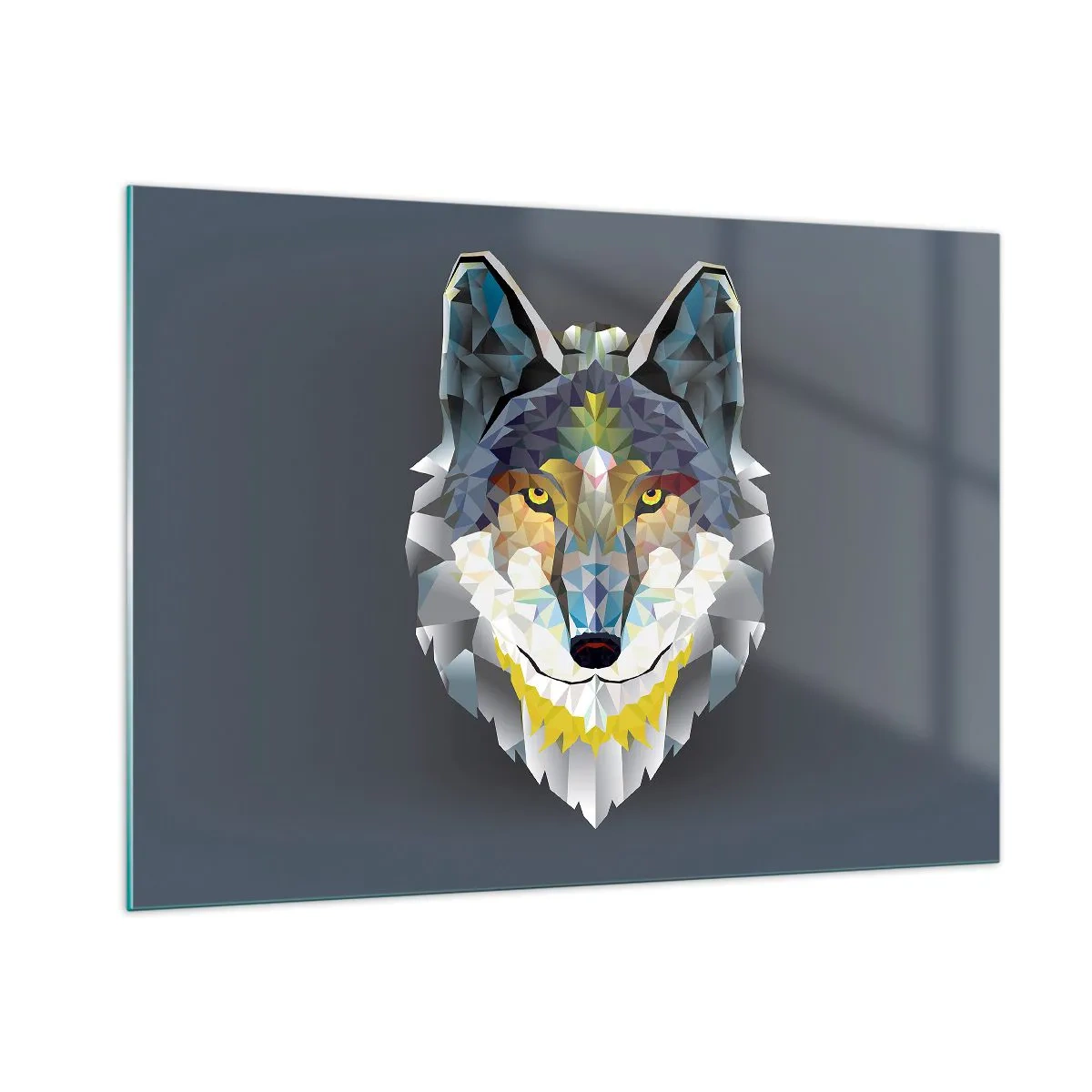 Billede på glas - Når vi taler om ulven - 100x70 cm