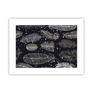 Plakat - Fjerede blonder - 40x30 cm