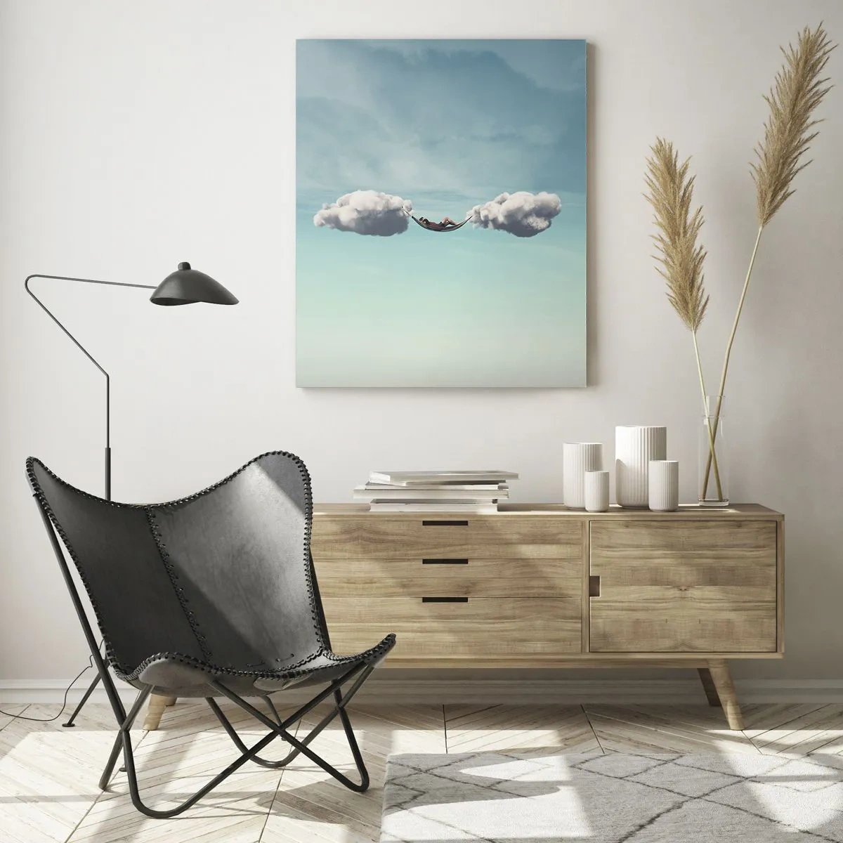 Billede på glas - Lykken i øjeblikket - 50x70 cm