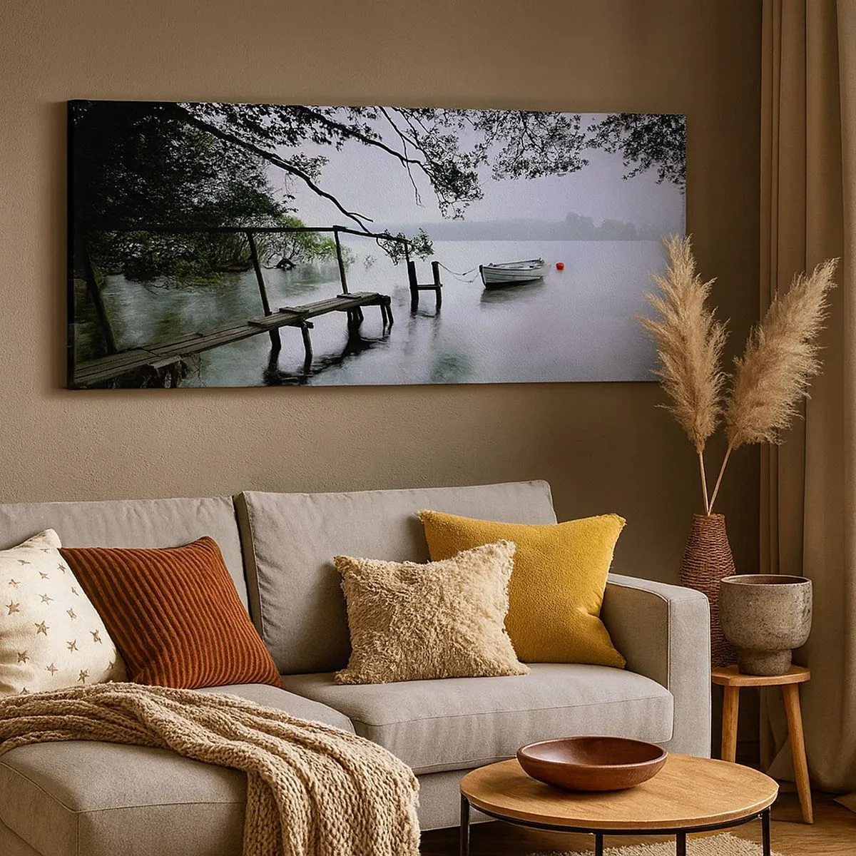 Lærredstryk - Billede på lærred - Du hviler allerede - 100x40 cm