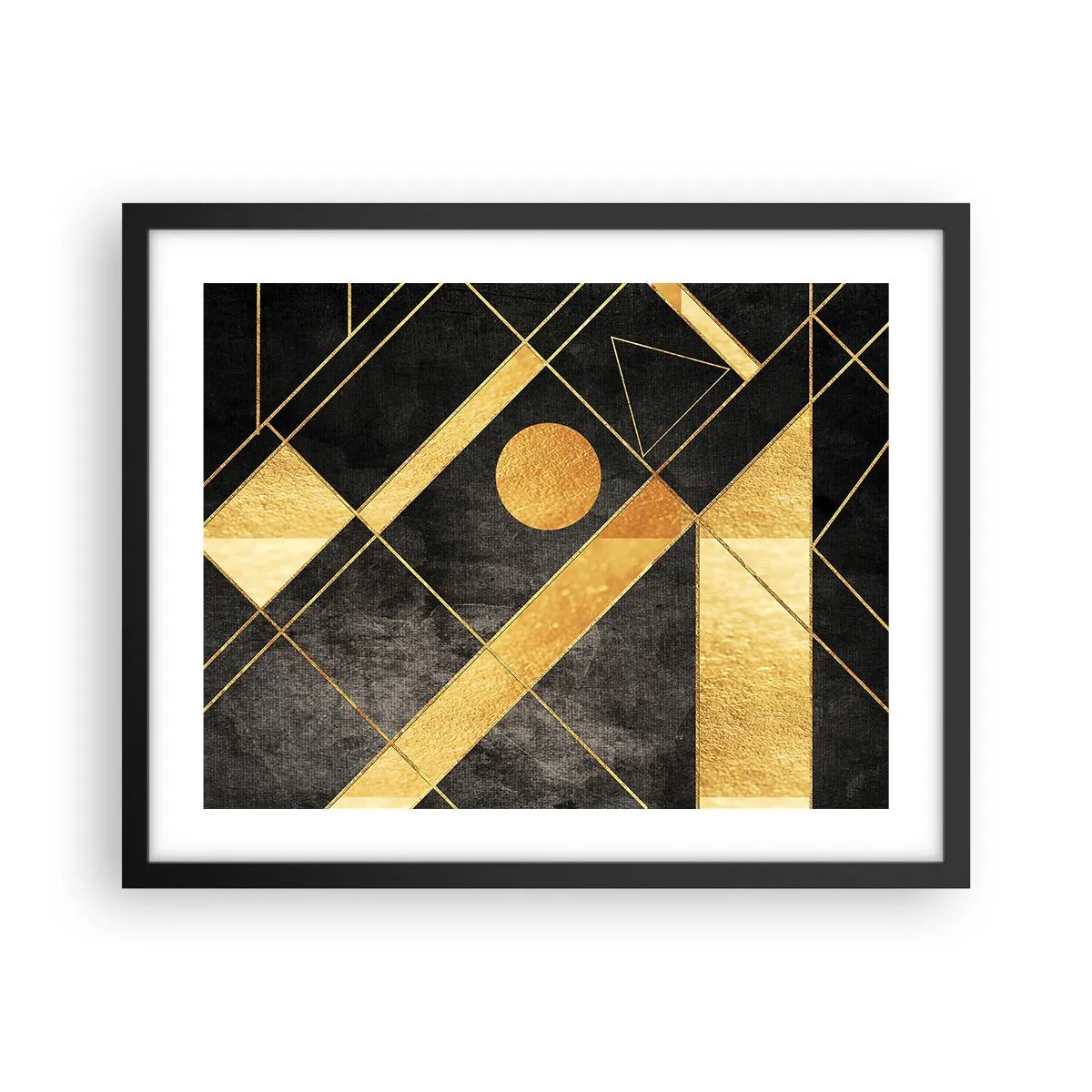 Plakat i sort ramme - Ørkenens sol - 50x40 cm