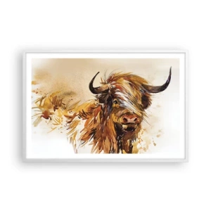 Plakat i hvid ramme - Jægerens stolthed - 91x61 cm