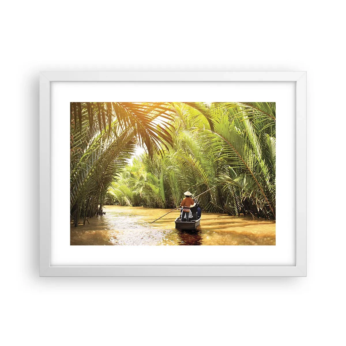 Plakat i hvid ramme - Palmeslugten - 40x30 cm