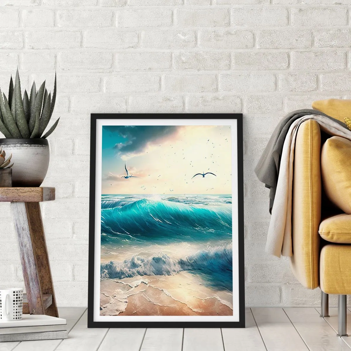 Plakat i sort ramme - Støj kun for dig - 70x100 cm