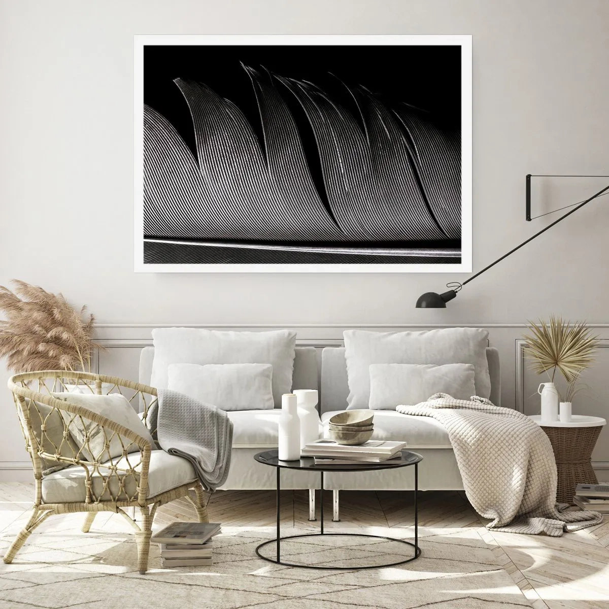 Plakat - Fjer - en vidunderlig konstruktion - 70x50 cm