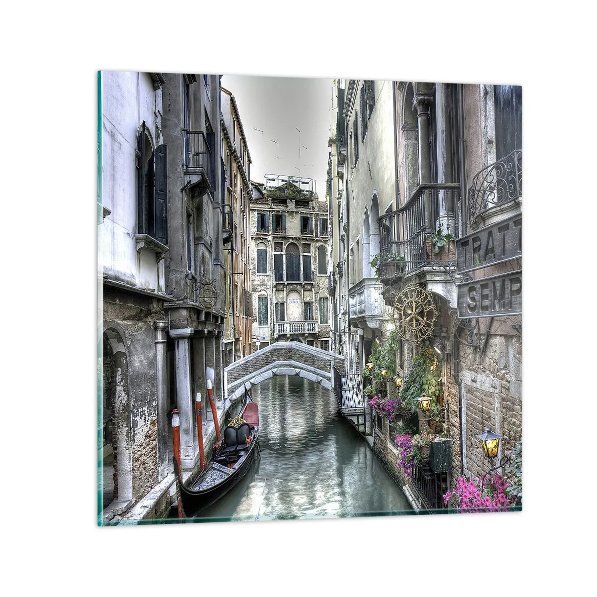 Billede på glas - I århundreder i tavs drømmeri - 40x40 cm