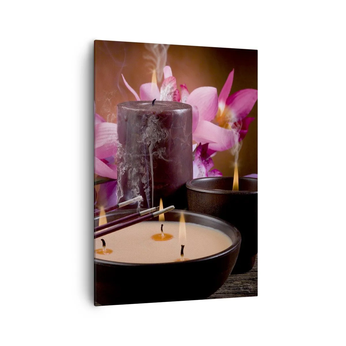 Lærredstryk - Billede på lærred - Rydde sindet, berolige kroppen - 70x100 cm