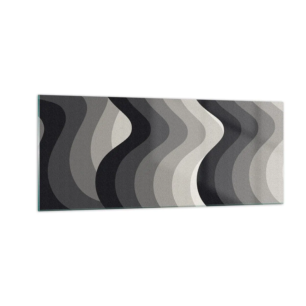 Billede på glas - Bølge efter bølge - 100x40 cm