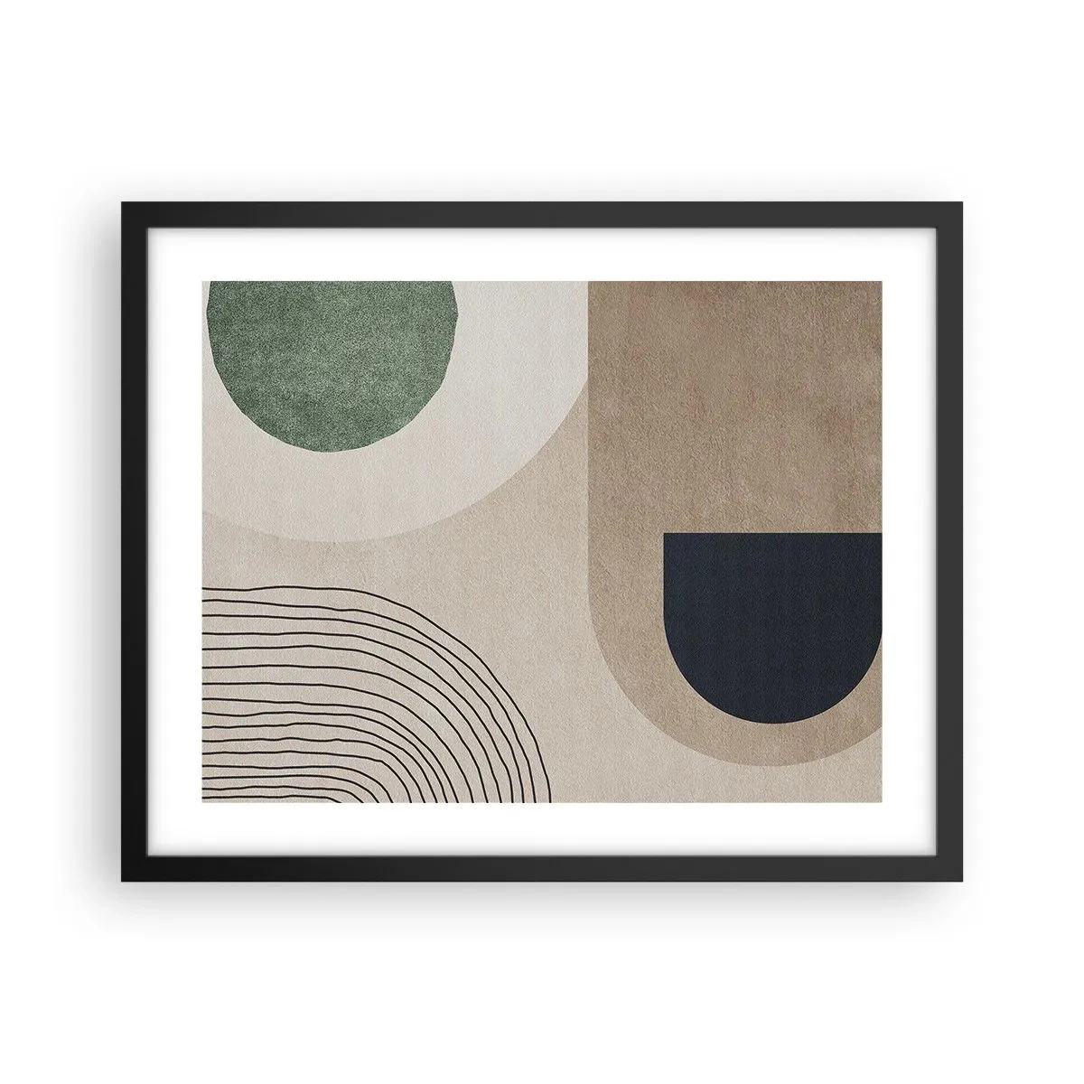 Plakat i sort ramme - Blidheden i en oval - 50x40 cm